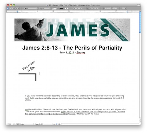 11 - James - The Peril of Partiality - Enotes